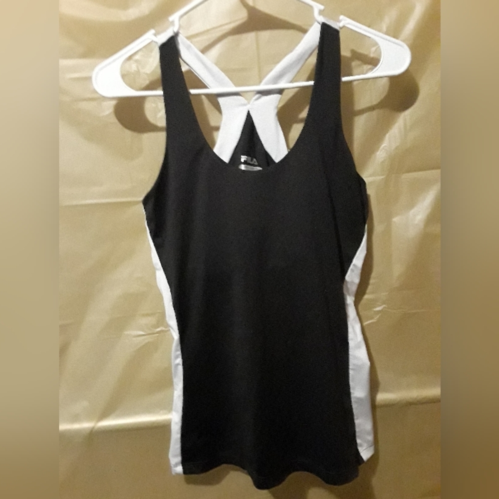 Fila Women's Tank Top in Black and White